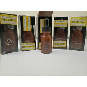 NYX Total Control Pro Drop Foundation - Deep Ebony 5pk